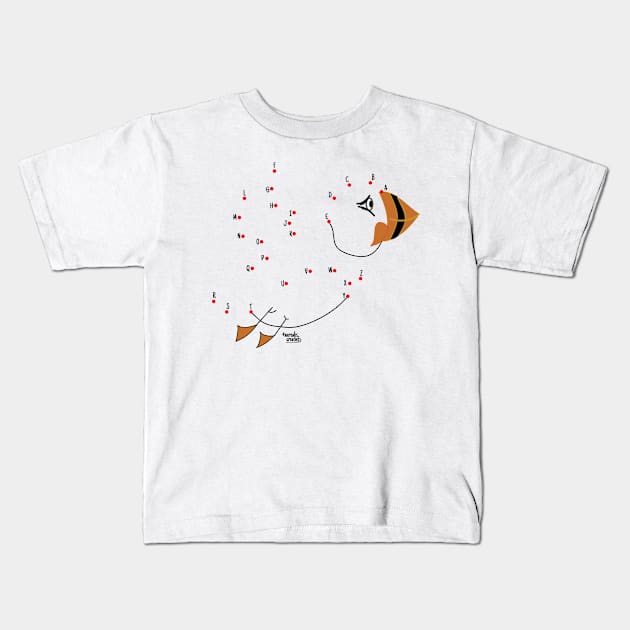 Back to school puffin Kids T-Shirt by Aurealis